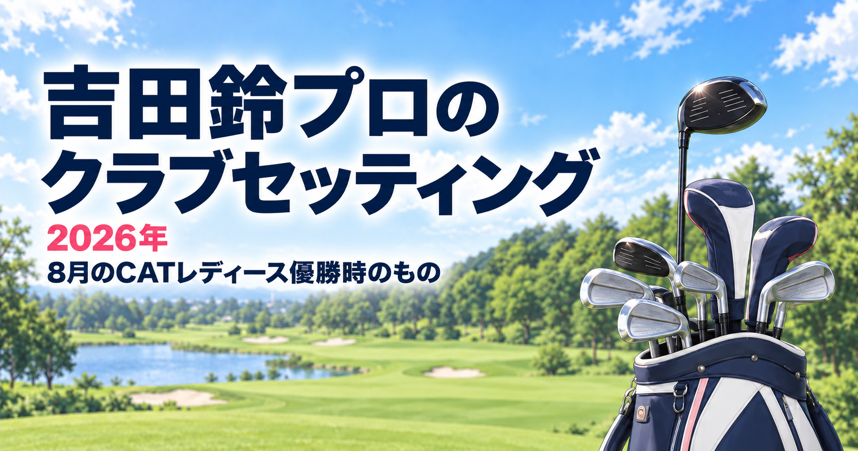 吉田鈴プロの2026年クラブセッティングを紹介するアイキャッチ画像